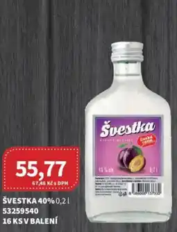 Kubík potraviny Švestka 40% nabídka