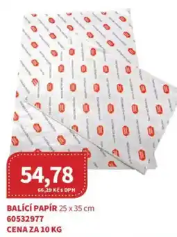 Kubík potraviny Balící papír nabídka