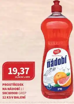 Kubík potraviny Prostředek na nádobí nabídka