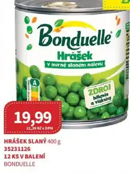 Kubík potraviny Bonduelle Hrášek slaný nabídka