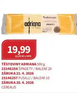 Kubík potraviny Těstoviny adriana nabídka