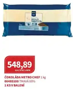 Kubík potraviny Čokoláda metro chef nabídka