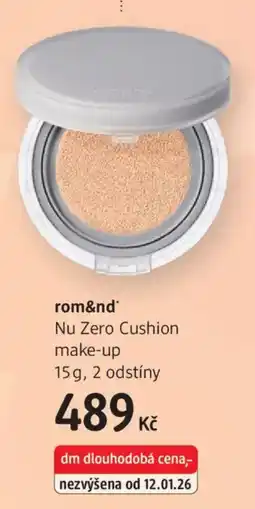 dm drogerie Rom&nd Nu Zero Cushion make-up nabídka