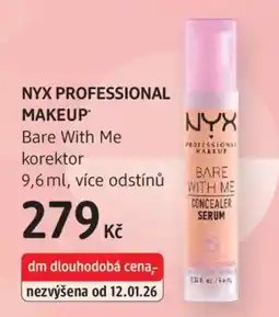 dm drogerie NYX PROFESSIONAL MAKEUP Bare With Me korektor nabídka