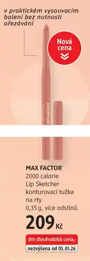 dm drogerie MAX FACTOR 2000 calorie Lip Sketcher konturovací tužka na rty nabídka