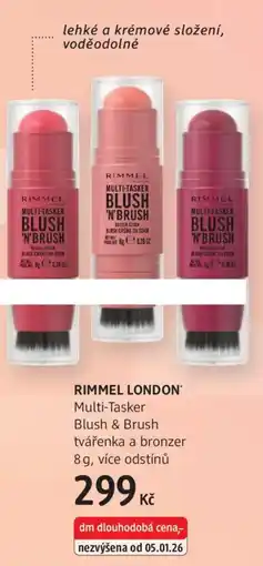 dm drogerie RIMMEL LONDON Multi-Tasker Blush & Brush tvářenka a bronzer nabídka