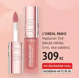 dm drogerie L'ORÉAL PARIS Hyaluron Tint tekutá rtěnka nabídka