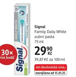 dm drogerie Signal Family Daily White zubní pasta nabídka