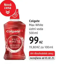 dm drogerie Colgate Max White ústní voda nabídka