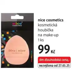 dm drogerie Nice cosmetics kosmetická houbička na make-up nabídka