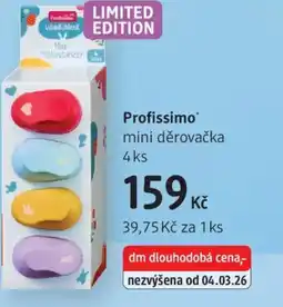 dm drogerie Profissimo mini děrovačka nabídka