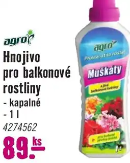 Hornbach Hnojivo pro balkonové rostliny nabídka