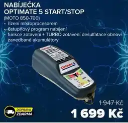 Auto Kelly Nabíječka optimate 5 start/stop nabídka