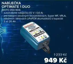 Auto Kelly Nabíječka optimate 1 duo nabídka