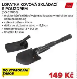 Auto Kelly Lopatka kovová skládací s pouzdrem nabídka