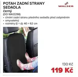 Auto Kelly Potah zadní strany sedadla nabídka
