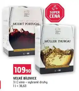 Terno VELKÉ BÍLOVICE nabídka