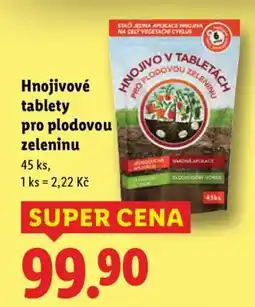 Lidl Hnojivové tablety pro plodovou zeleninu nabídka