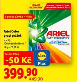 Lidl Ariel Color prací prášek nabídka