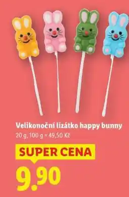 Lidl VELIKONOČNÍ LÍZÁTKO HAPPY BUNNY nabídka
