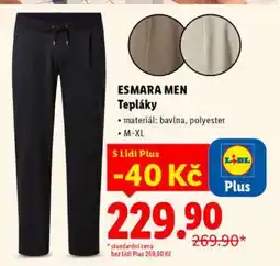 Lidl esmara Men Tepláky nabídka