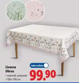 Lidl Livarno Ubrus nabídka