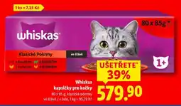 Lidl Whiskas kapsičky pro kočky nabídka