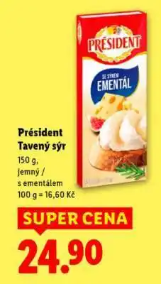 Lidl Président tavený sýr nabídka
