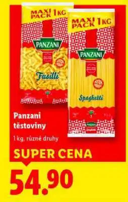 Lidl Panzani Těstoviny nabídka