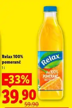 Lidl Relax 100% pomeranč nabídka