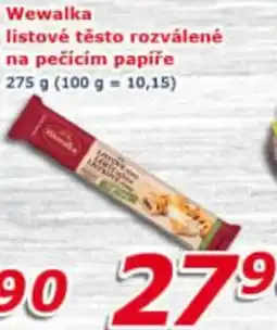 ESO MARKET Wewalka listové těsto rozválené na pečícím papíře nabídka