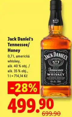 Lidl Jack daniel's tennessee nabídka