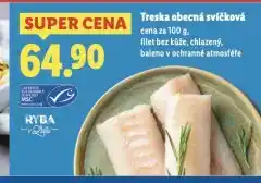 Lidl Treska obecná svíčková nabídka