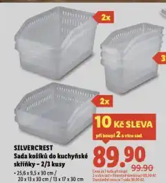 Lidl Sada košíků do kuchyňské skříňky nabídka