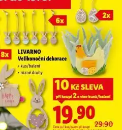 Lidl Velikonoční dekorace nabídka