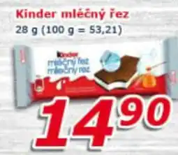 ESO MARKET Kinder mléčný řez nabídka