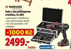 Lidl Sada s aku příklepovou vrtačkou nabídka