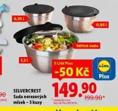 Lidl Sada nerezových misek nabídka