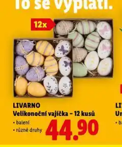 Lidl Velikonoční vajíčka nabídka