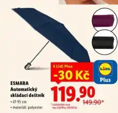 Lidl Automatický skládací deštník nabídka