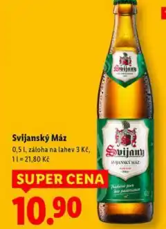 Lidl Pivo svijanský máz nabídka