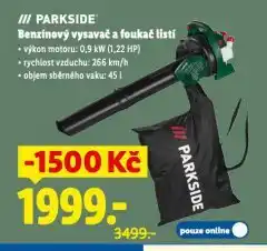 Lidl Benzínový vysavač a foukač listí nabídka