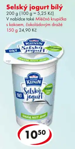 CBA Selský jogurt bílý nabídka
