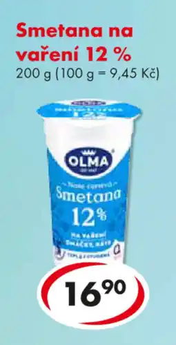 CBA OLMA Smetana na vaření 12 % nabídka