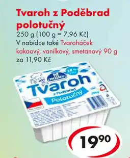 CBA Tvaroh z Poděbrad polotučný nabídka