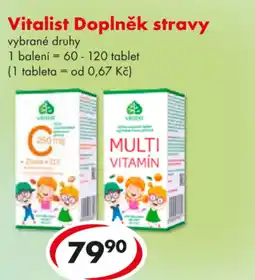 CBA Vitalist Doplněk stravy nabídka
