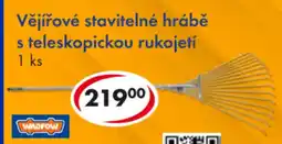 CBA Vějířové stavitelné hrábě s teleskopickou rukojetí nabídka