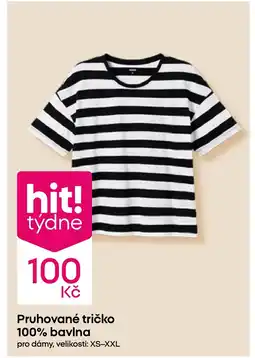 Pepco Pruhované tričko 100% bavlna nabídka
