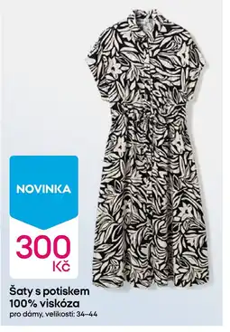 Pepco Šaty s potiskem 100% viskóza nabídka