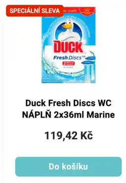 Šlak DUCK FRESH DISCS WC Náplň 2x36ml marine nabídka